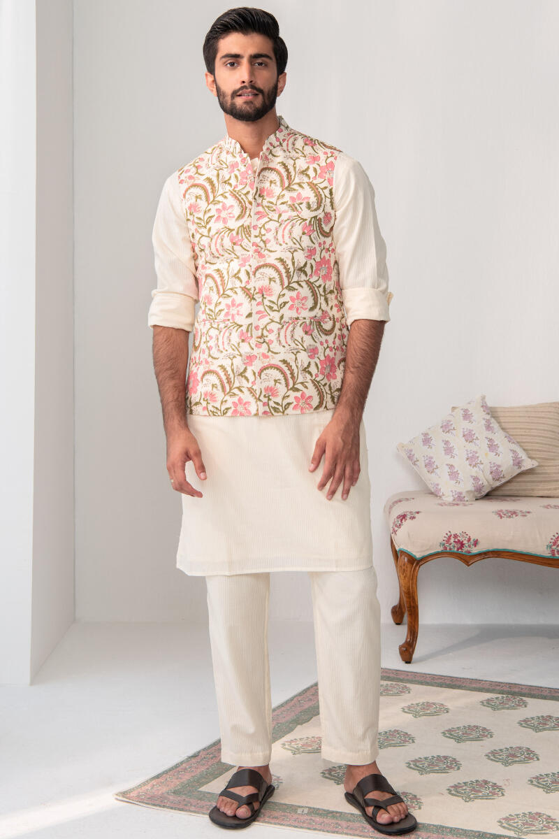 Zaid Zarun Dobby Nehru Jacket