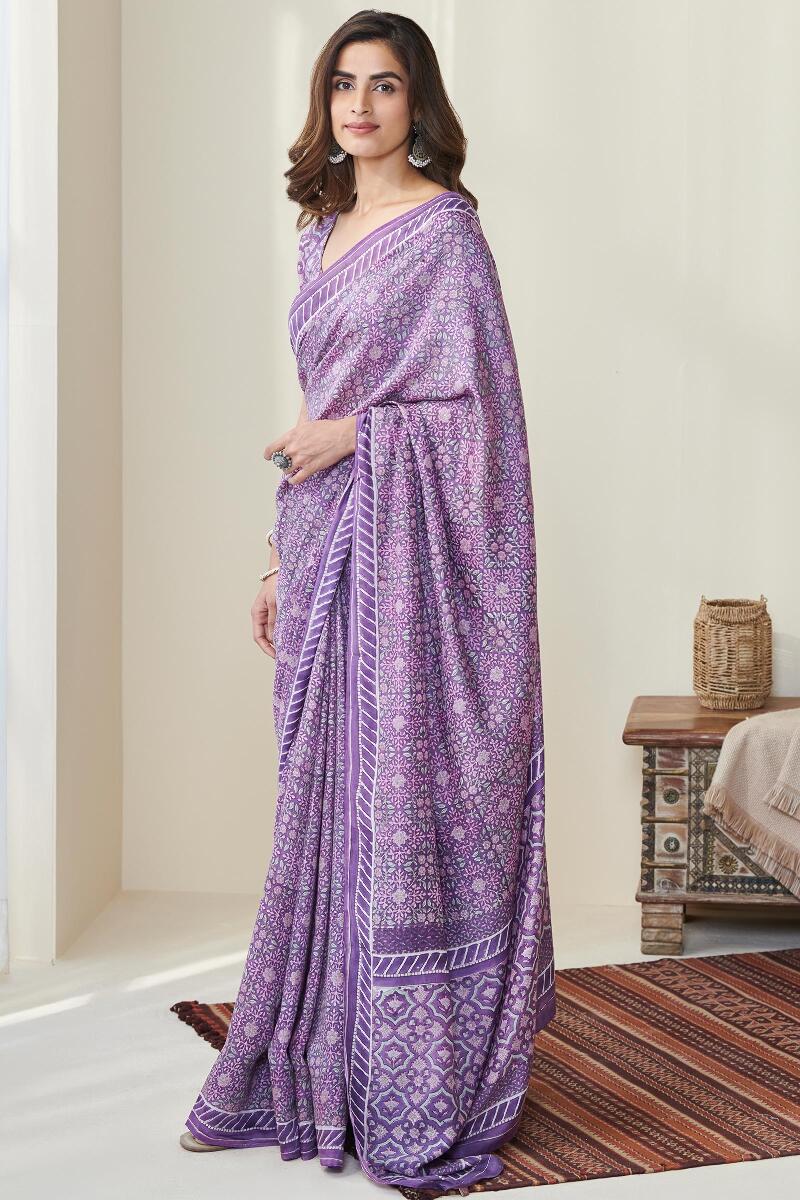 Nasrine Aisha Sanganeri Cotton Silk Saree