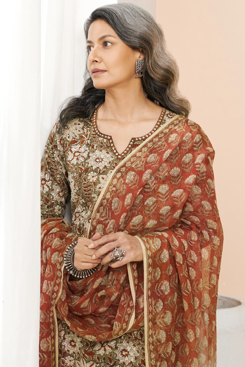 Sehra Safina Bagru Kurta