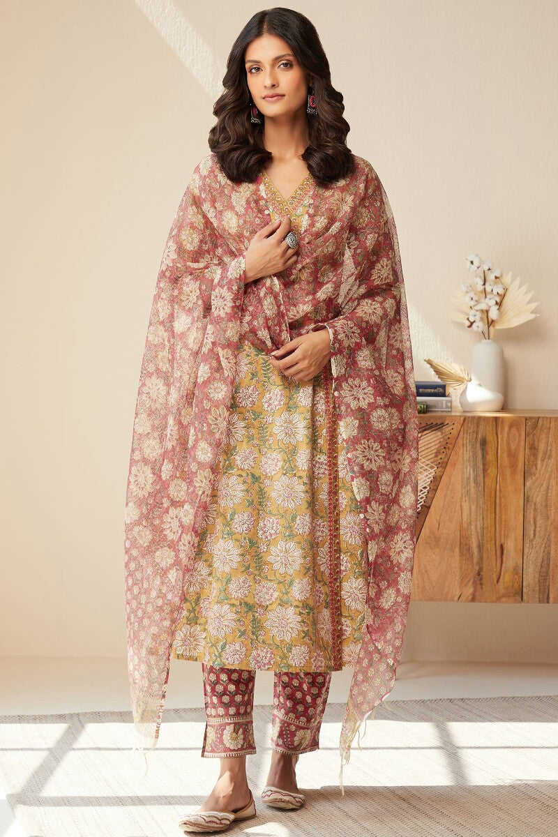 Gulshan Bagh Farah Sanganeri Kota Dupatta