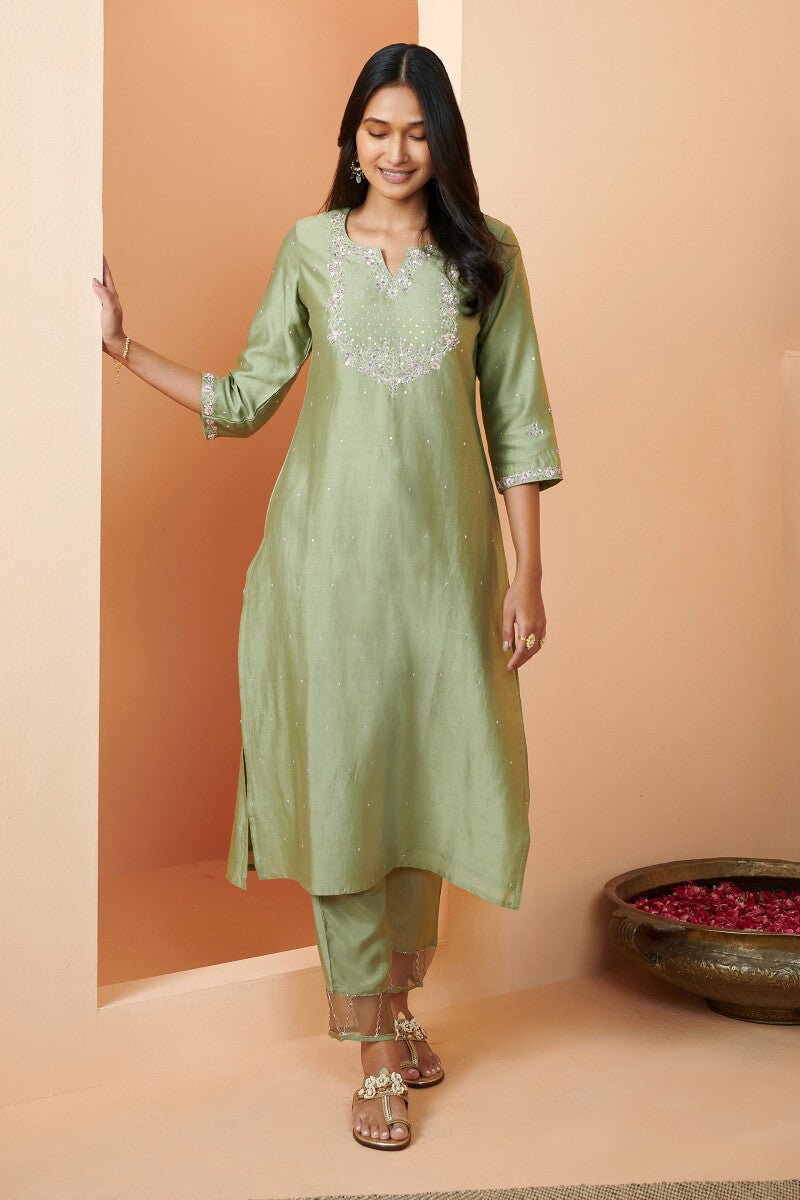 Shirin Mehreen Chanderi Kurta