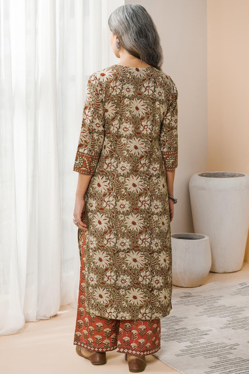 Sehra Safina Bagru Kurta
