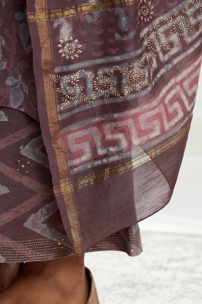 Sehra Nadia Dabu Chanderi Dupatta