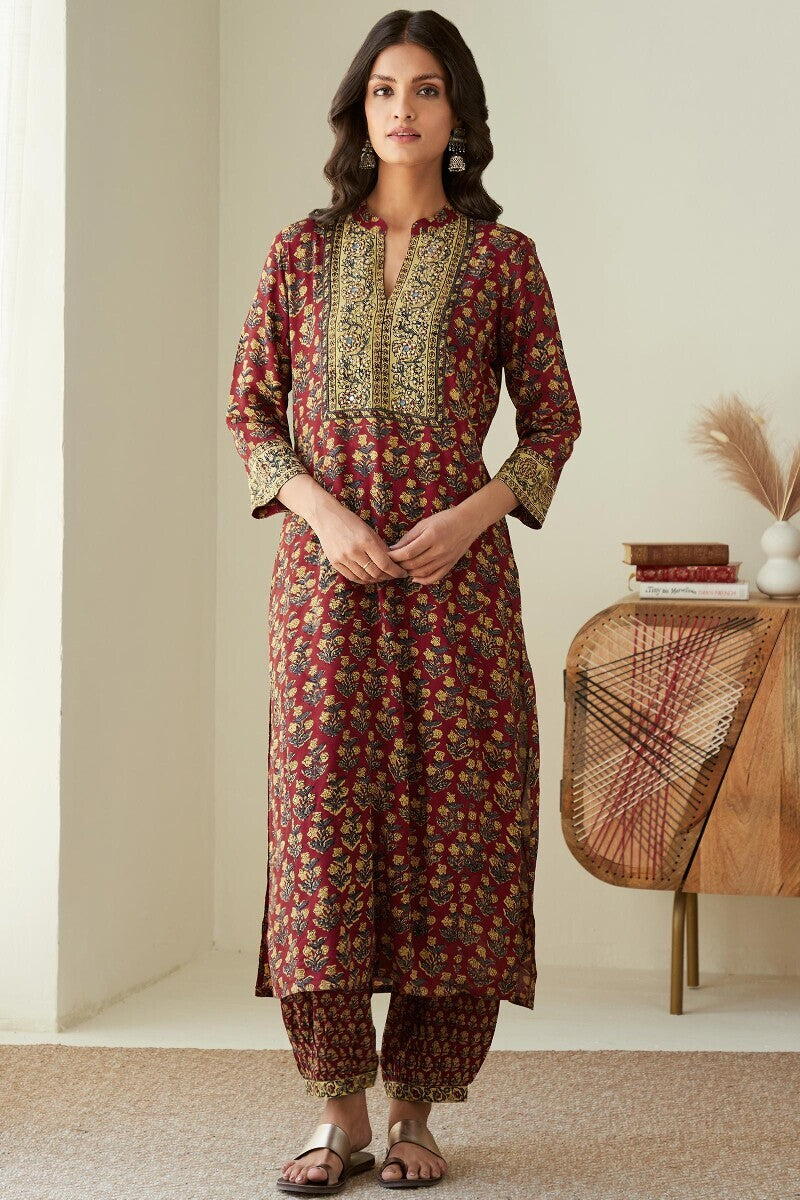 Sehra Sameera Bagru Kurta