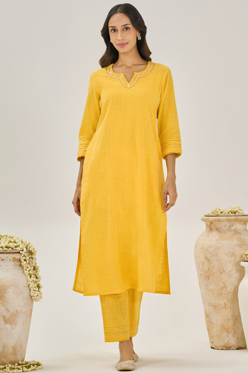 Roza Zara Yellow Narrow Pants
