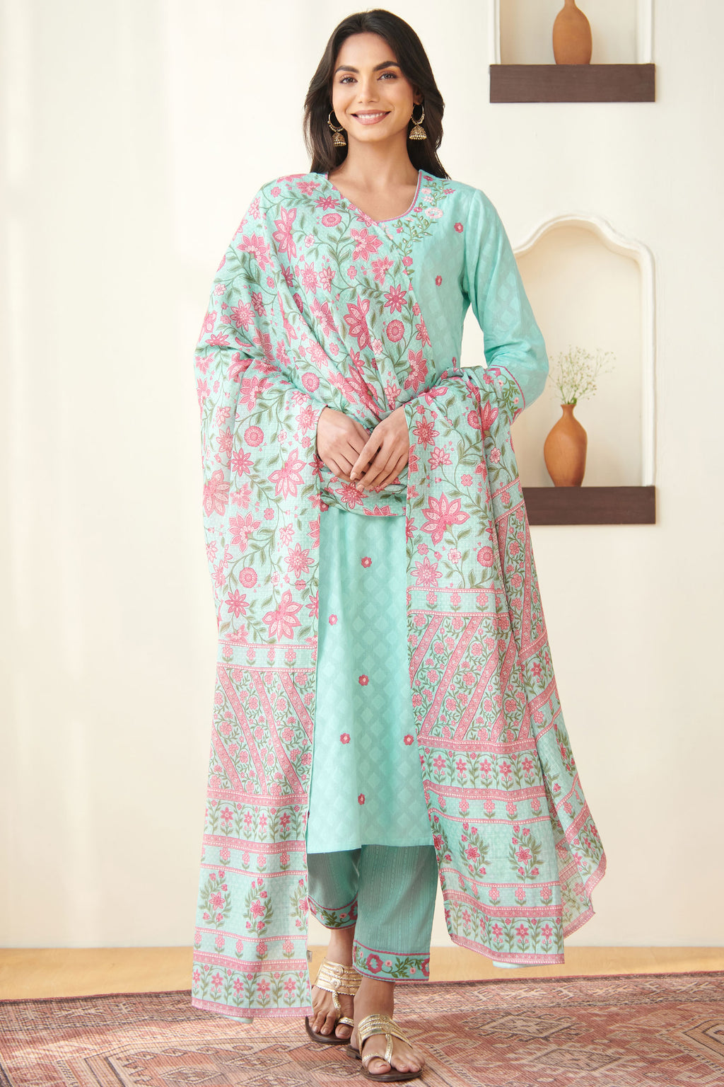 Mehraab Reema Blue Narrow Pants