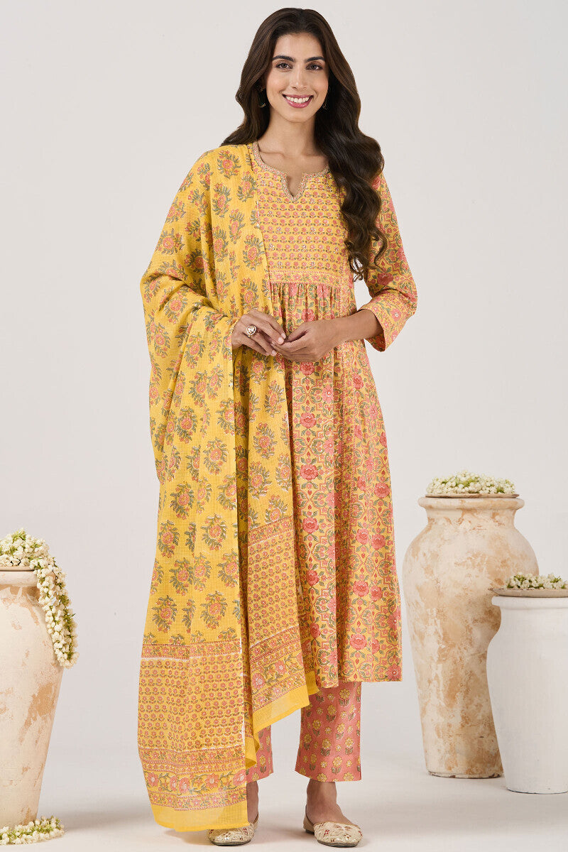 Roz Meher Azaira Sanganeri Narrow Pants