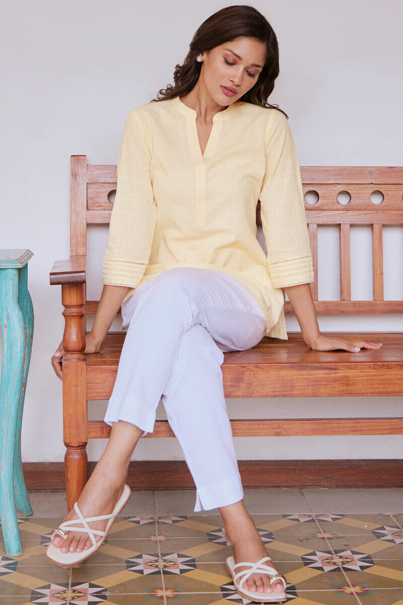 Roza Seerat Cream Top