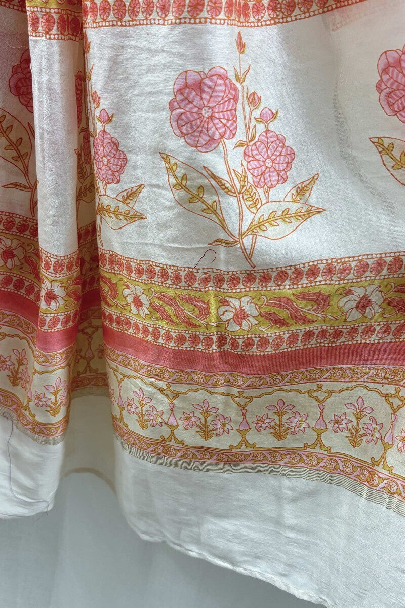 Sanganeri Cotton Silk Saree