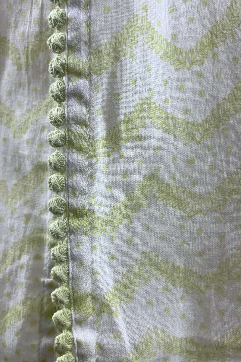 Sanganeri White Dupatta