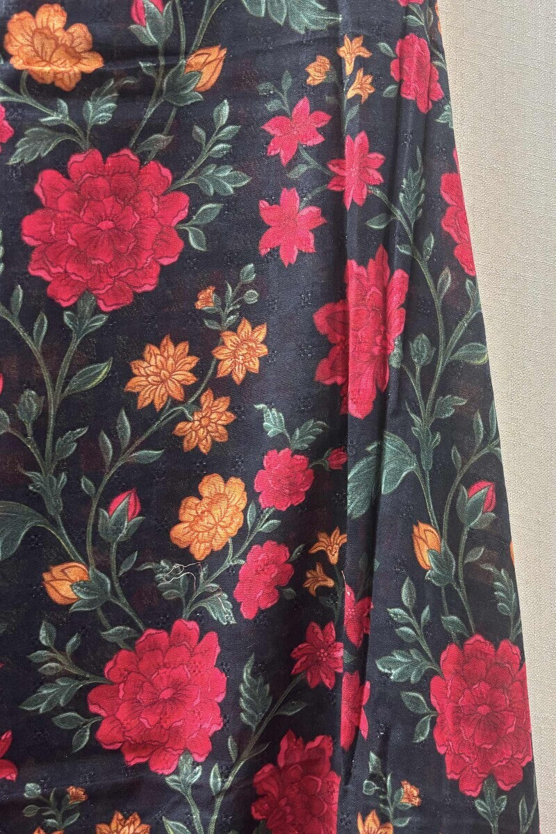 Black Printed Dupatta