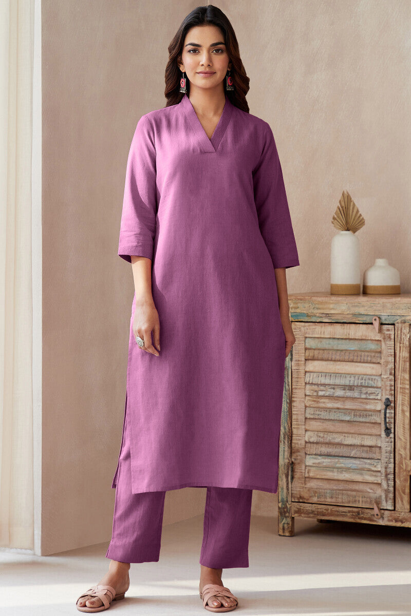 Roza Seher Orchid Purple Narrow Pants