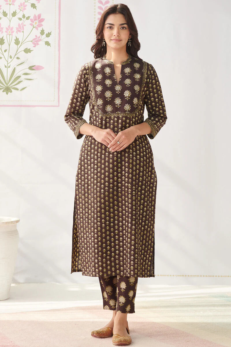 Sehra Mahi Bagru Kurta