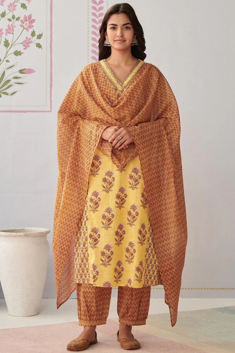 Gulshan Bagh Jiya Sanganeri Dupatta