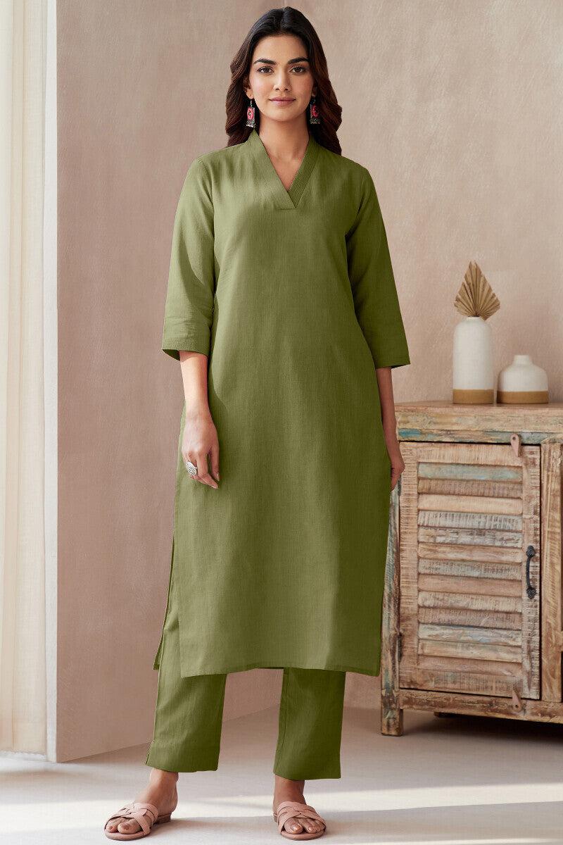 Rosheen Zinat Green Kurta