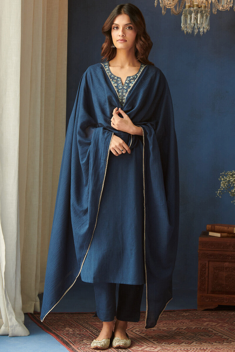 Roza Seher Blue Dupatta