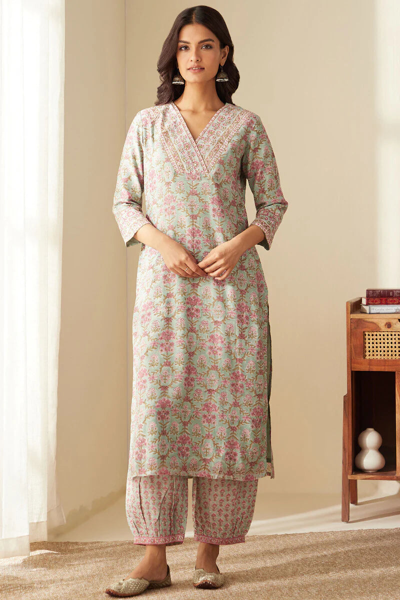 Mehrunissa Shazia Chanderi Kurta