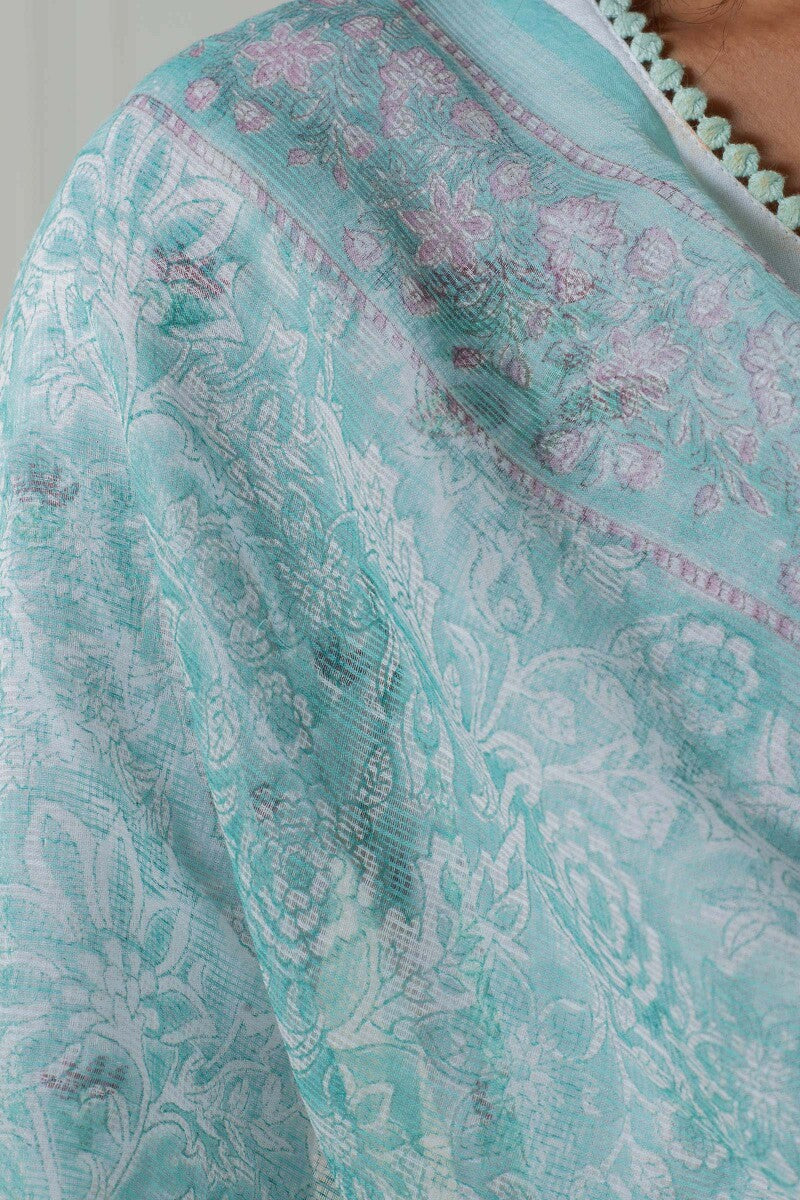 Nazm Sahira Block Printed Kota Dupatta