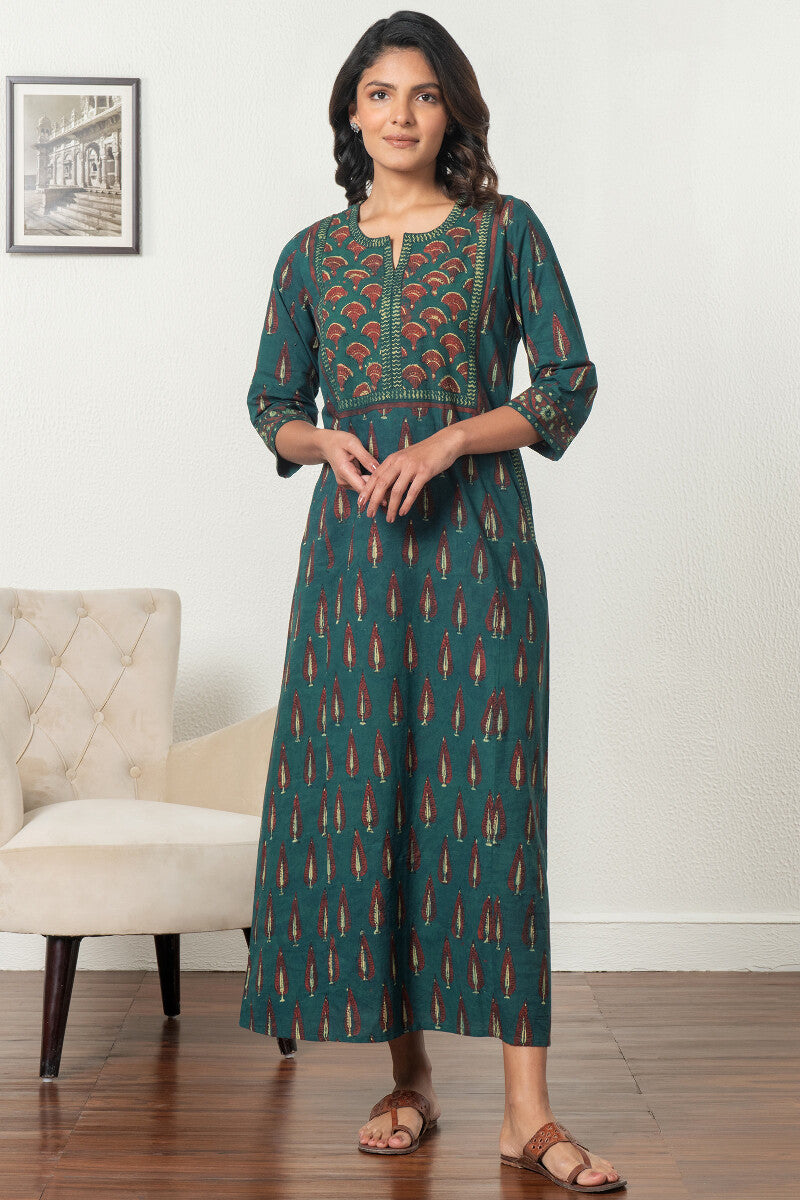 Sehra Rabia Ajrak Kaftan