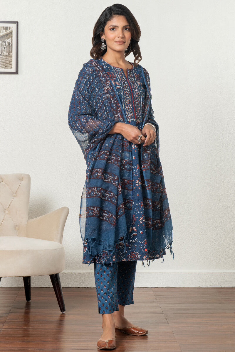Sehra Zainab Bagru Narrow Pants