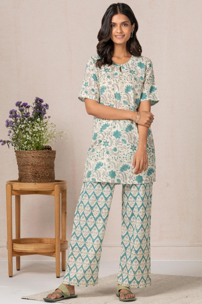 Nasrine Sehnaz Sanganeri Pyjama Set