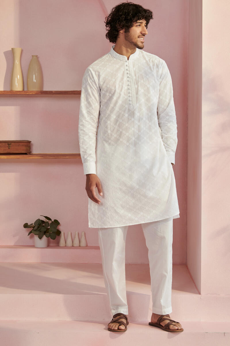 Raahat Faizal White Cotton Pants