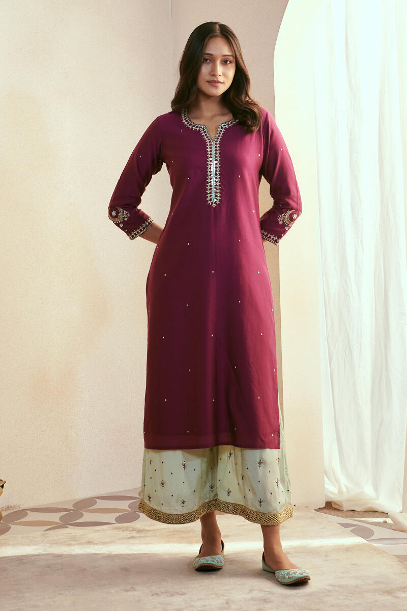 Nazma Shaheena Chanderi Kurta
