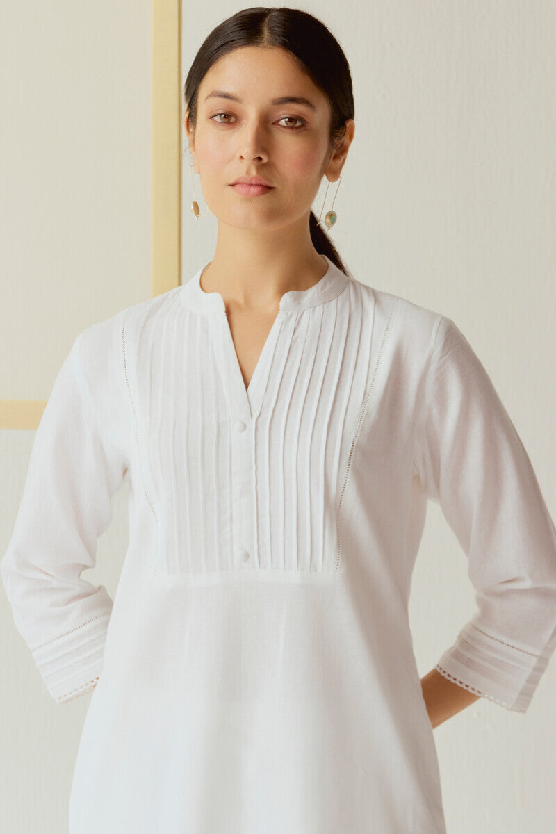 Roza Nida White Kurta