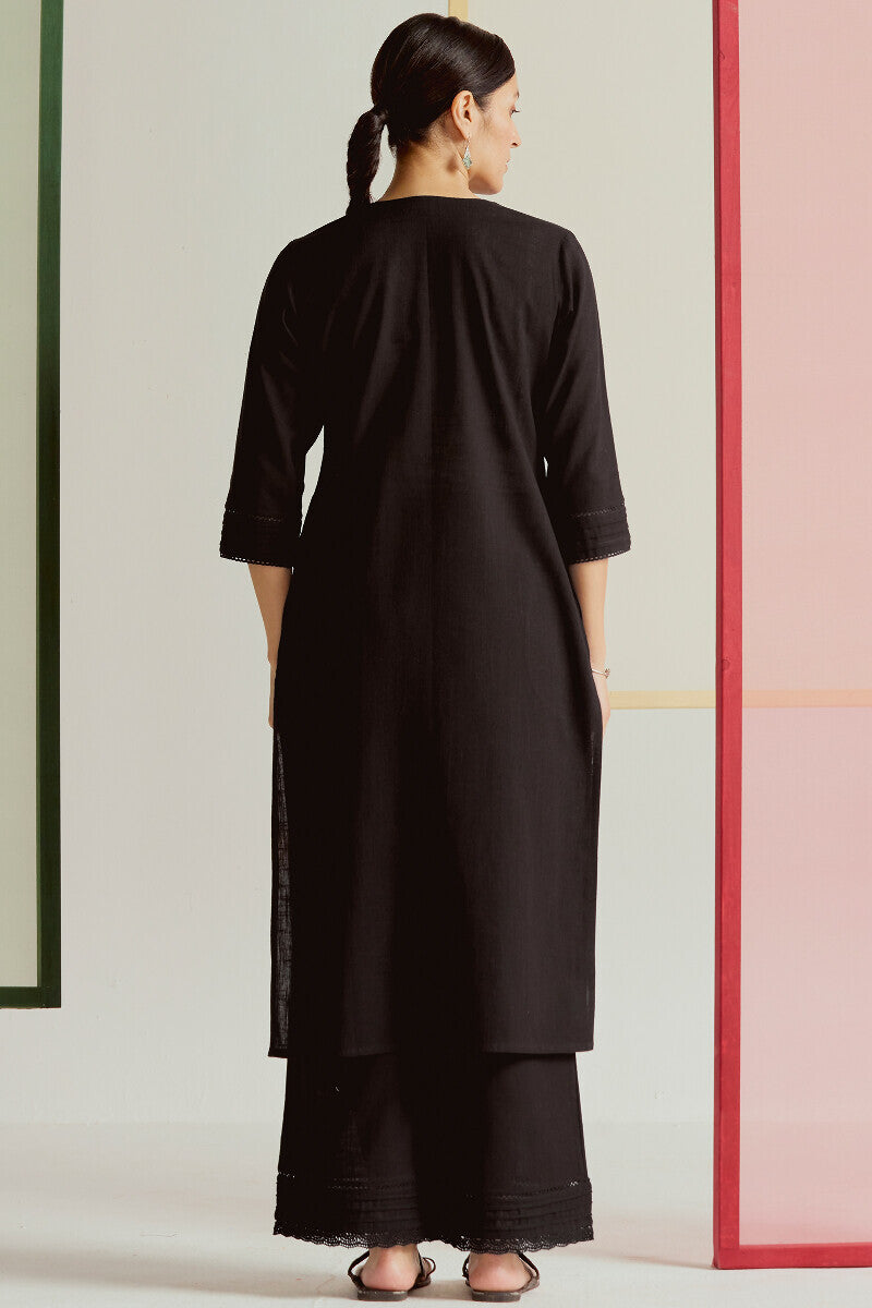 Roza Sahira Black Kurta