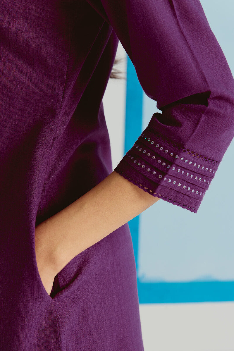 Roza Seerat Purple Kurta