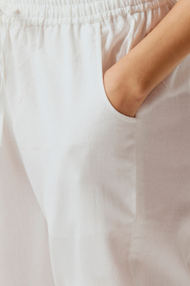 Roza Rumi White Narrow Pants