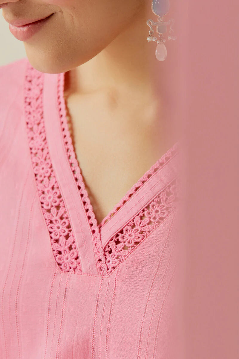 Surplus: Roza Sehr Pink Kurta