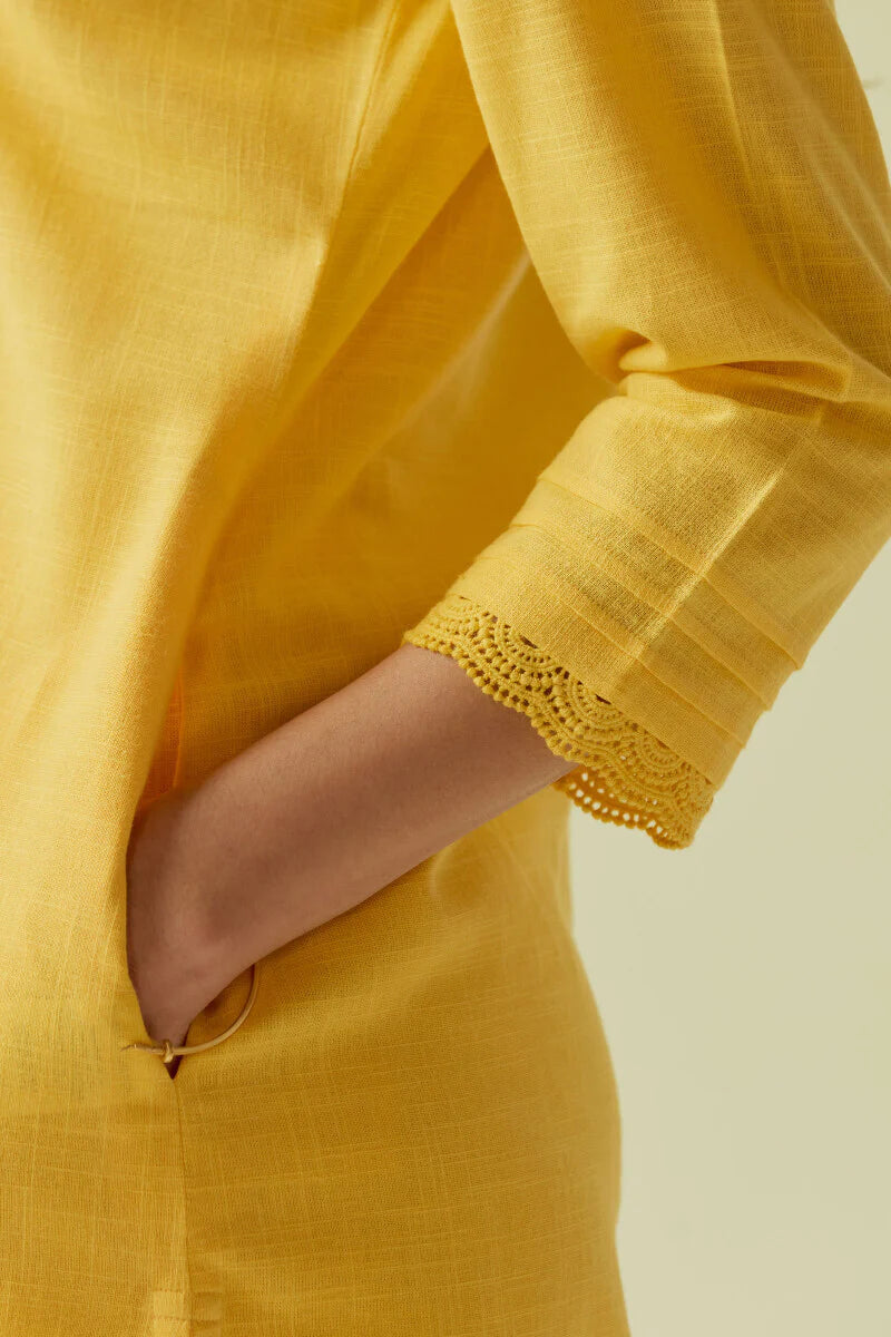 Surplus: Roza Sehreen Yellow Kurta