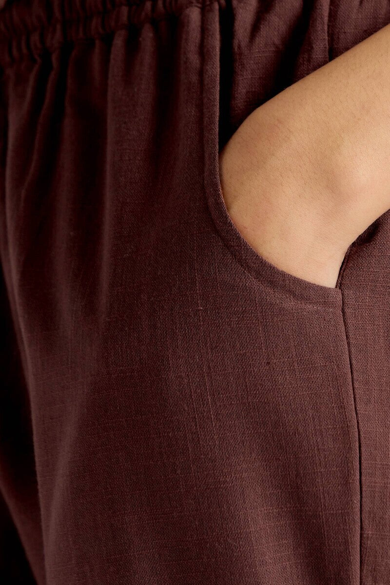 Roza Nida Brown Narrow Pants