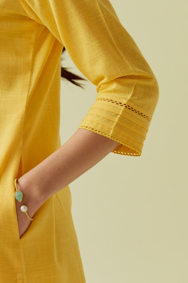 Roza Sahira Yellow Kurta