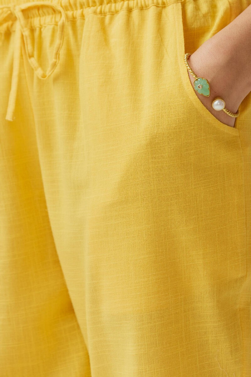 Roza Sahira Yellow Narrow Pants