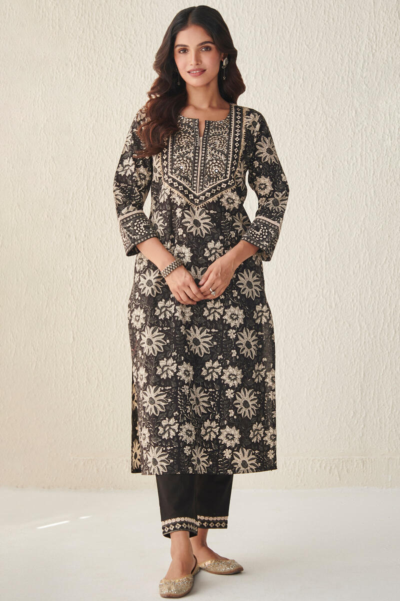 Sehra Mahira Bagru Kurta