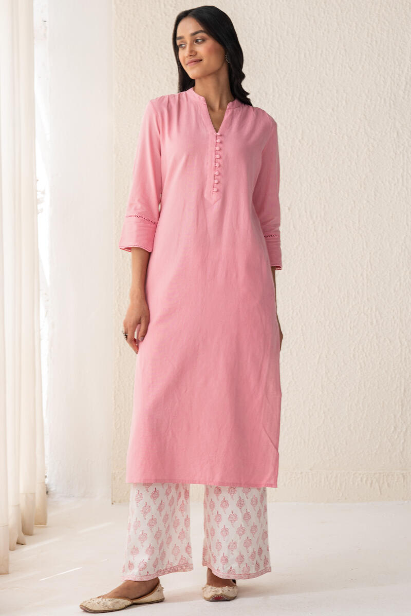 Roza Sehnaz Pink Kurta