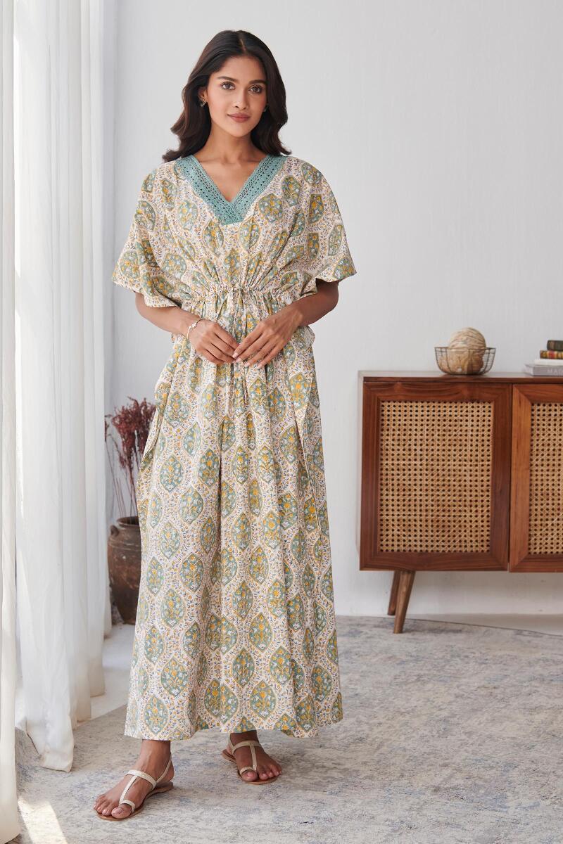 Roza Jia Sanganeri Kaftan