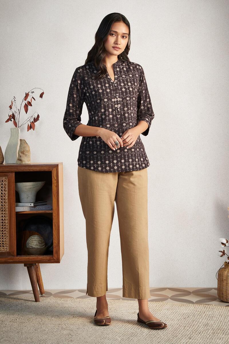 Roza Jia Brown Pants
