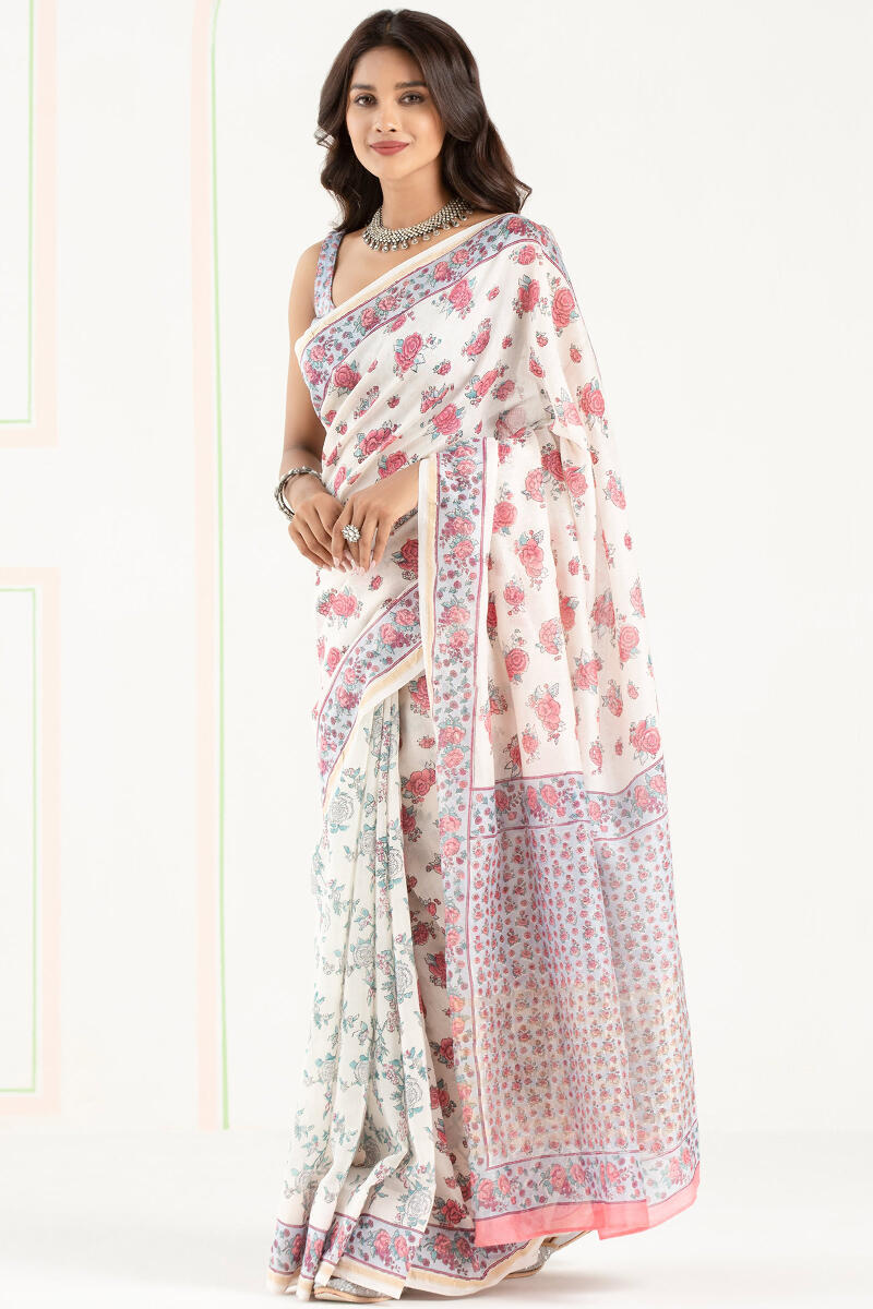 Gulbarg Nazma Sanganeri Chanderi Saree