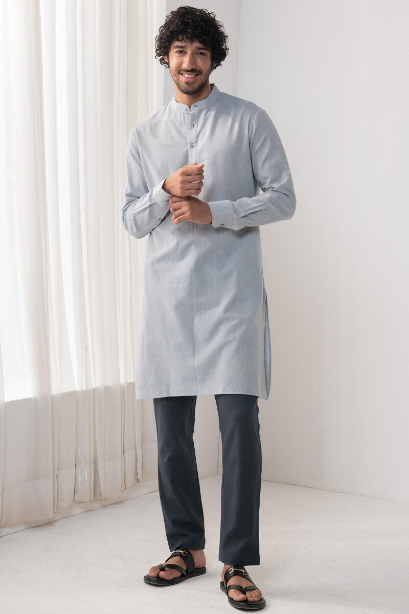Zaid Zafar Blue Handloom Pants