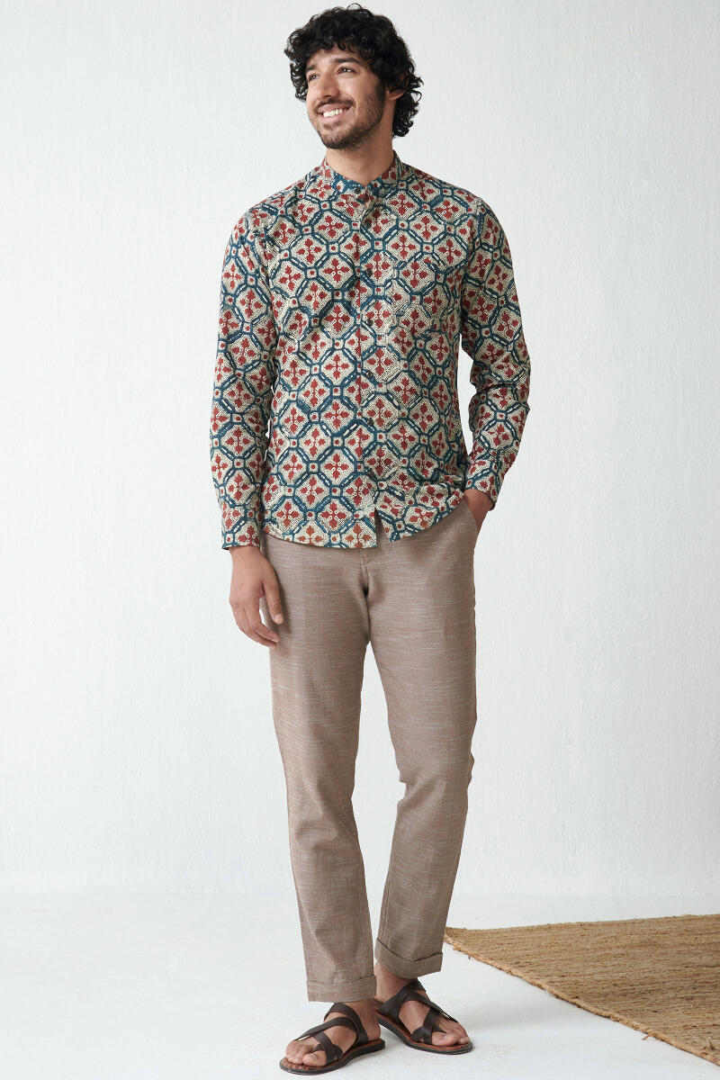 Zaid Zafar Light Brown Handloom Pants