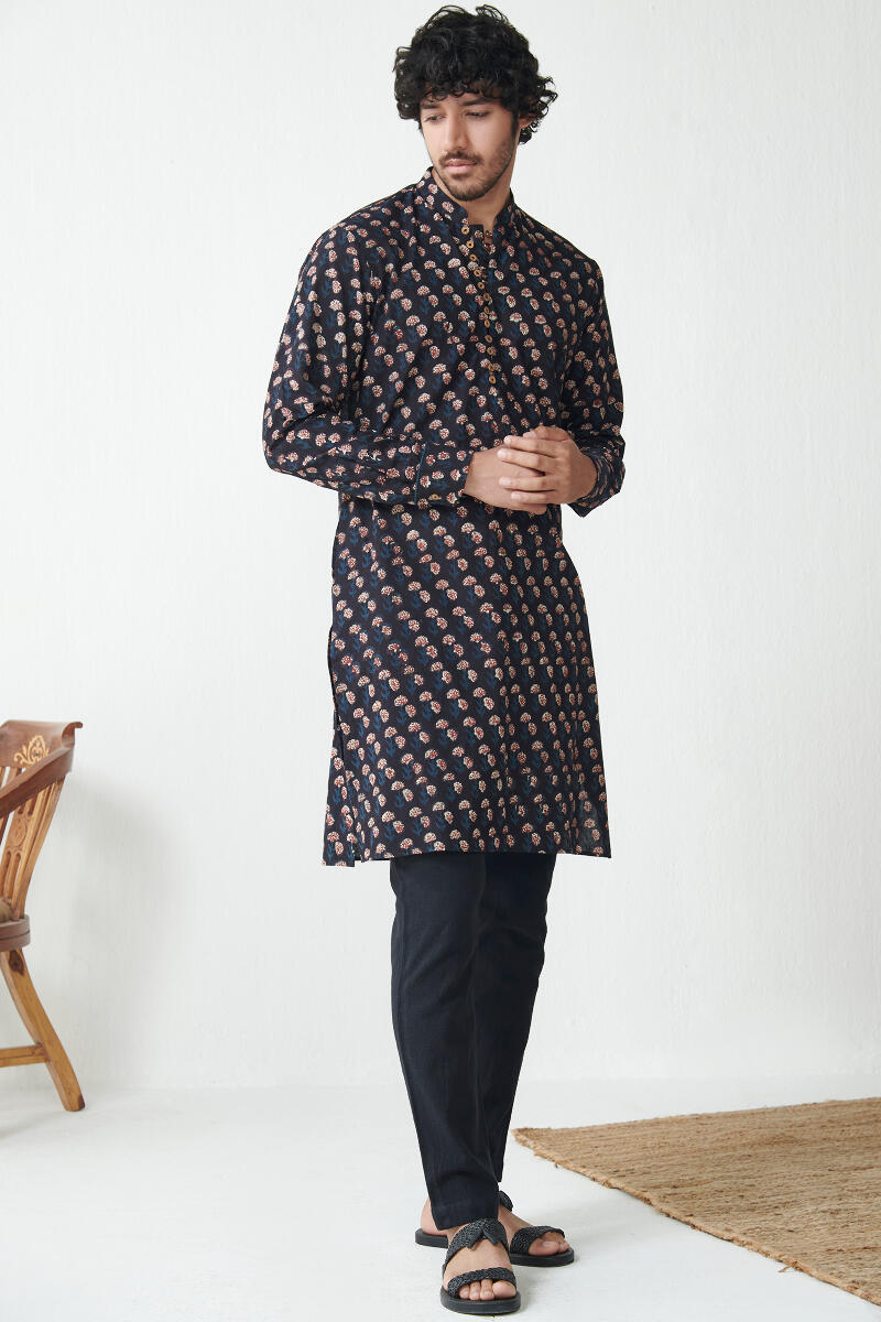 Zaid Mihir Bagru Kurta