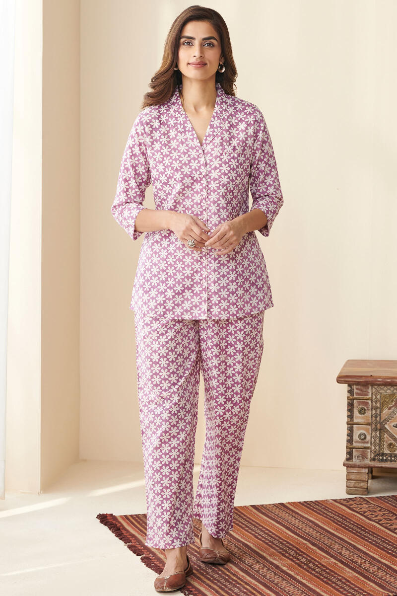 Roza Heer Sanganeri Loungewear Set