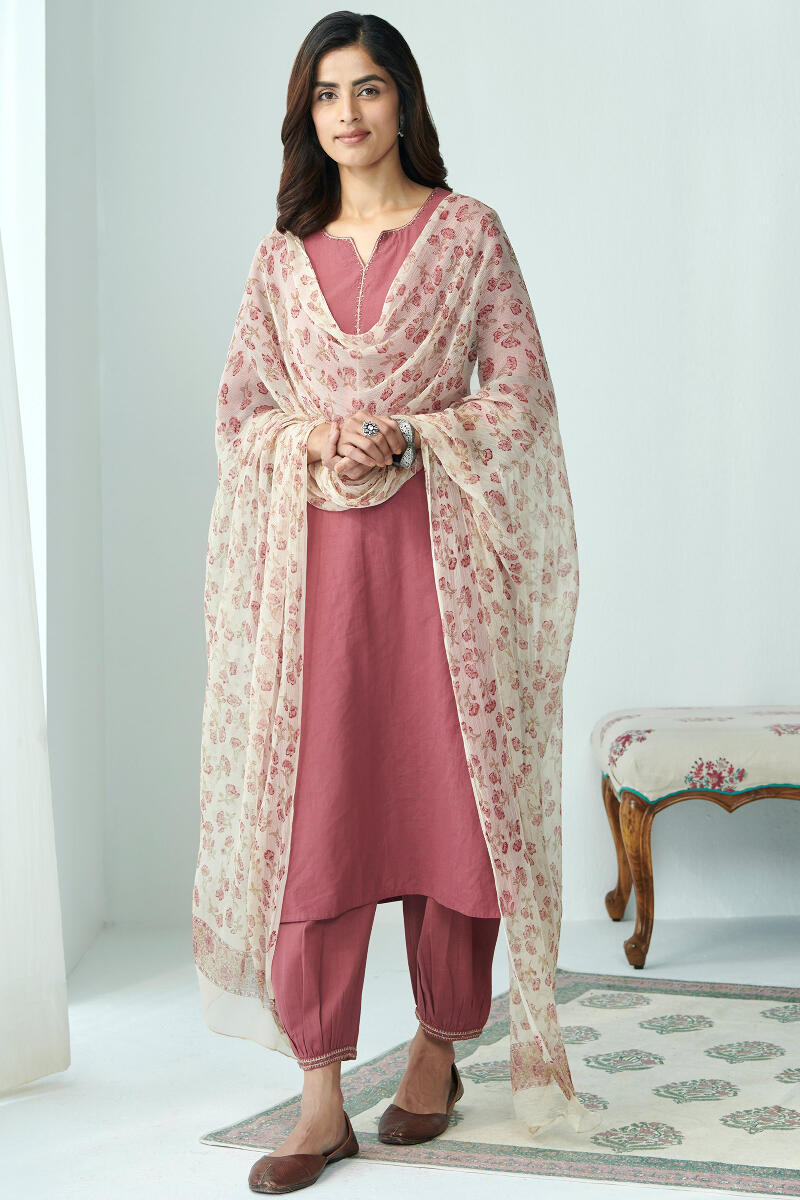 Mirza Zenia Sanganeri Chiffon Dupatta