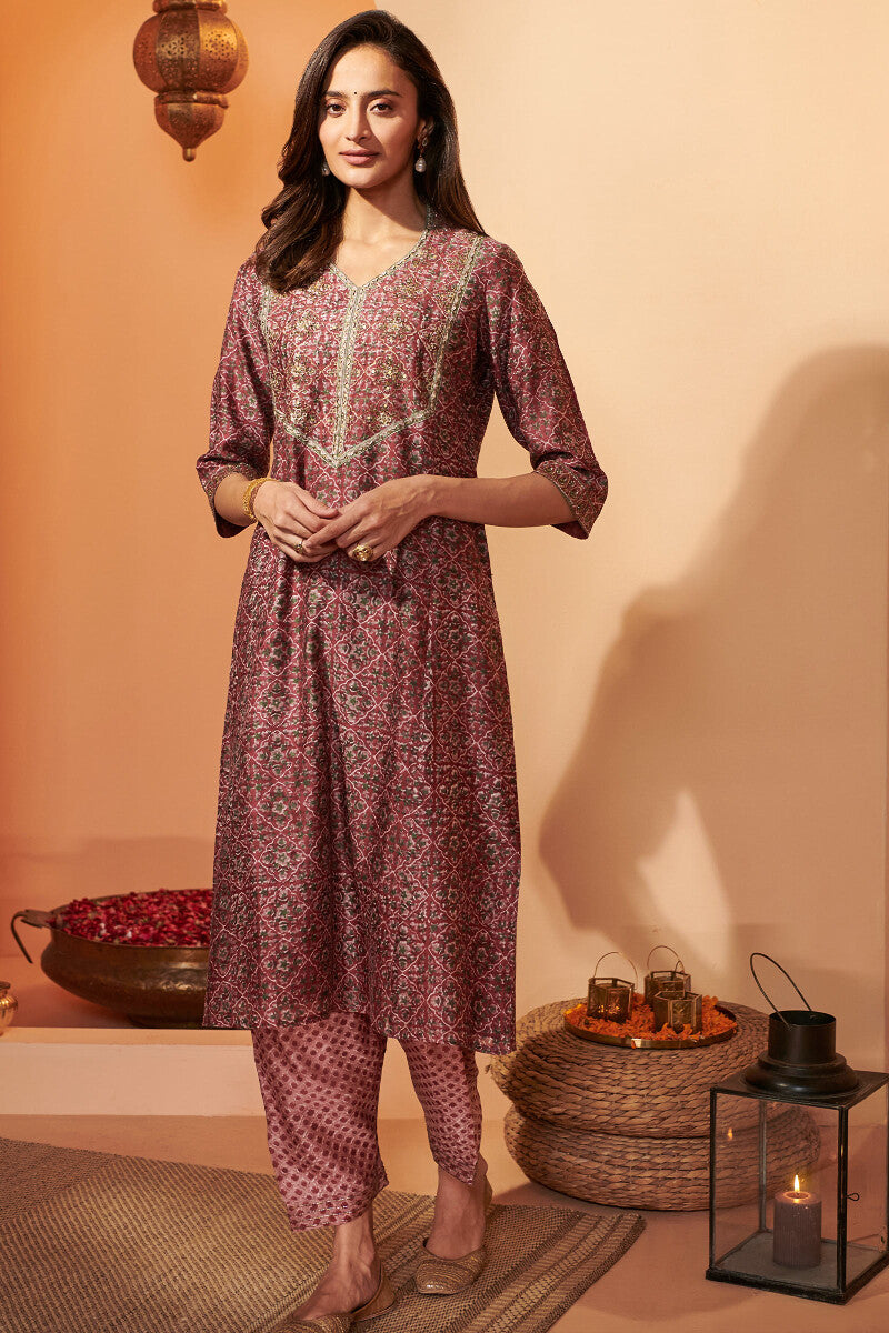 Shirin Shaima Sanganeri Chanderi Kurta