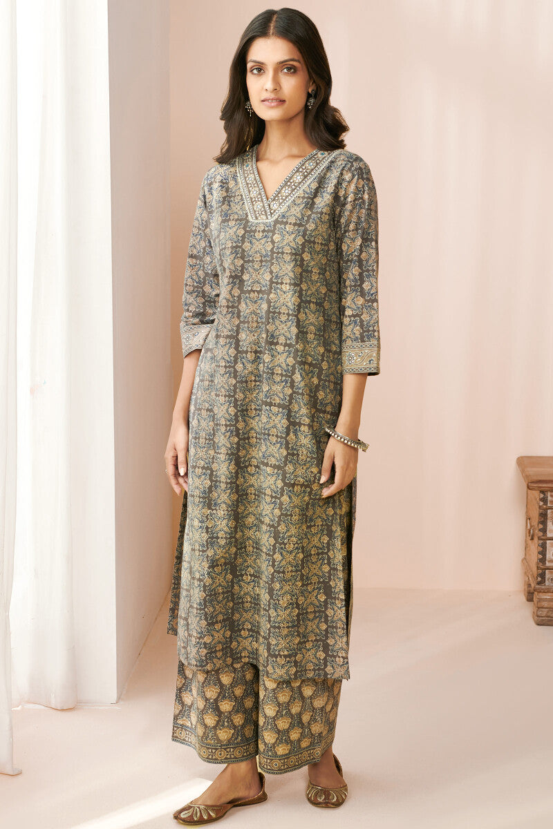 Sehra Mehnoor Ajrak Kurta