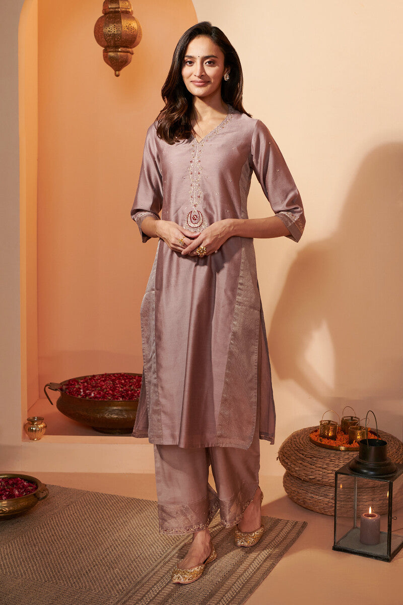 Shirin Zohra Chanderi Kurta