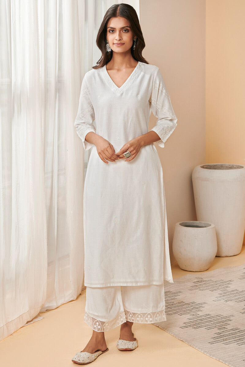 Raahat Zubeida Chanderi Kurta